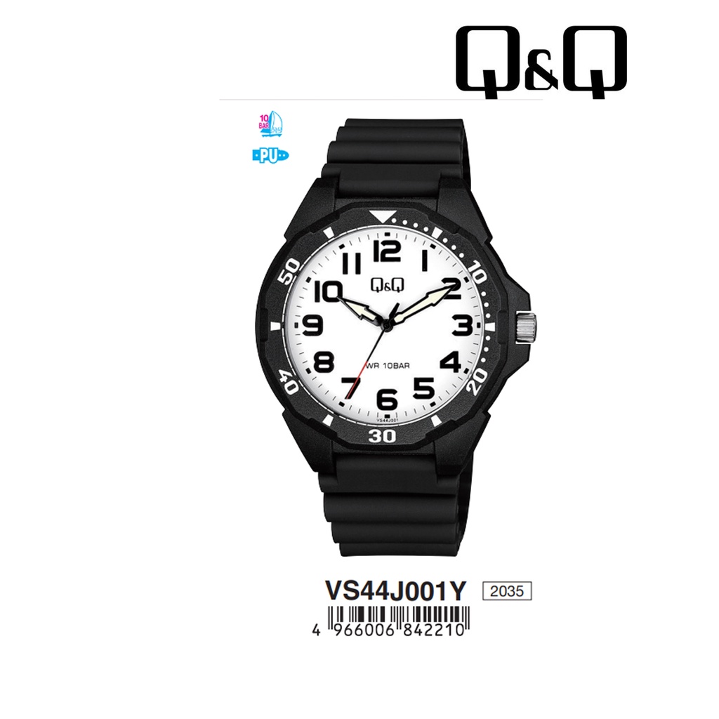 SALE Jam Tangan Pria Casual Classic Sporty Rubber Analog Original Q&amp;Q QNQ QQ VS44 VS44J Series