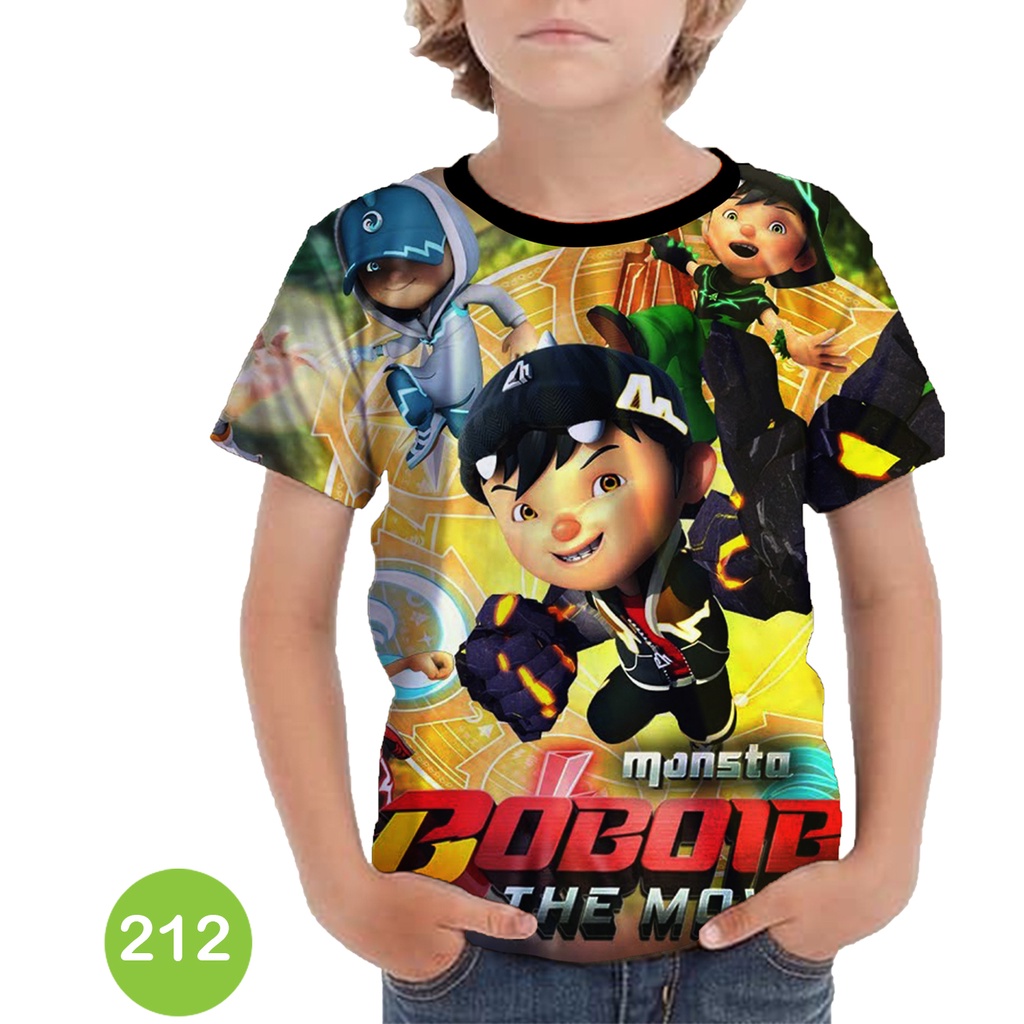 Baju Anak Boboiboy Gempa Baju 3D Animasi Anak #COWO-212