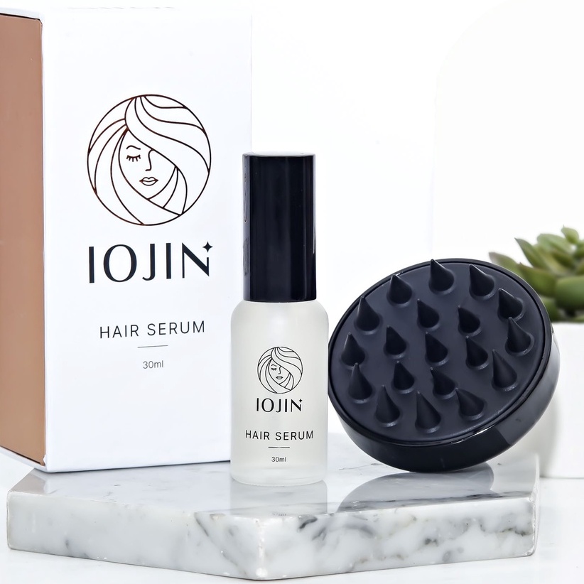 PAKET 2 SET IOJIN HAIR SERUM 3IN1 FREE SISIR SCALP PREMUM LATEX