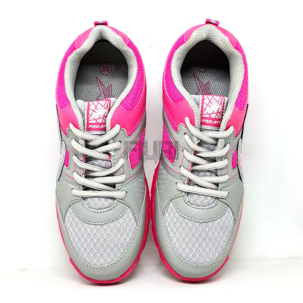 FIURI - Pro ATT Original - LG 456 Pink 37-41- Sepatu Kets Wanita - Sepatu Sneakers Wanita - Sepatu Olahraga Sport Wanita - Sepatu Casual - Sepatu Jogging Lari Fitness Gym Senam Wanita - Sepatu Cewek - Sepatu Sekolah Bertali SD SMP SMA