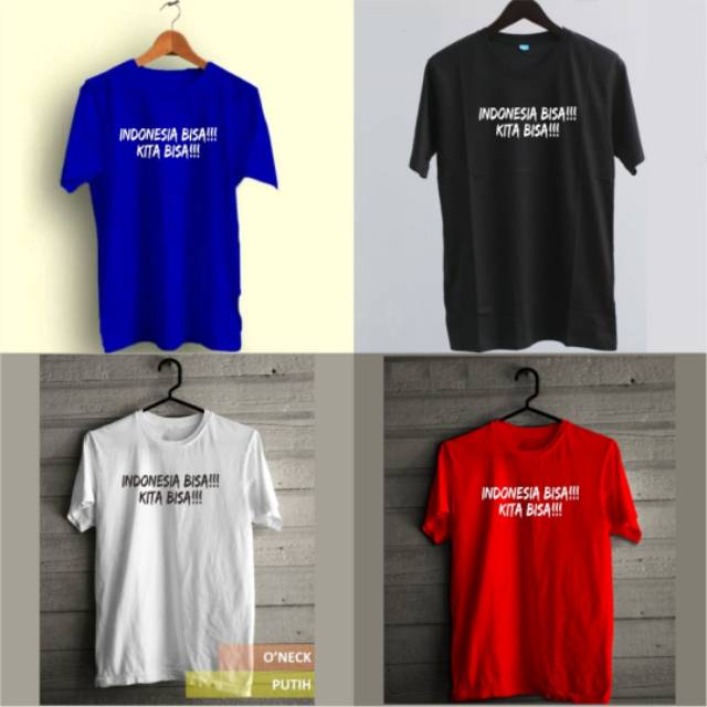 MURAH!!! KAOS TSHIRT INDONESIA BISA,KITA BISA LEWATI CORONA.. BAHAN 30S.. ADEM