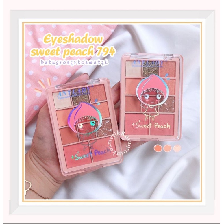 PROMO!!!EYESHADOW PALETTE SWEET PEACH ANYLADY NO.794