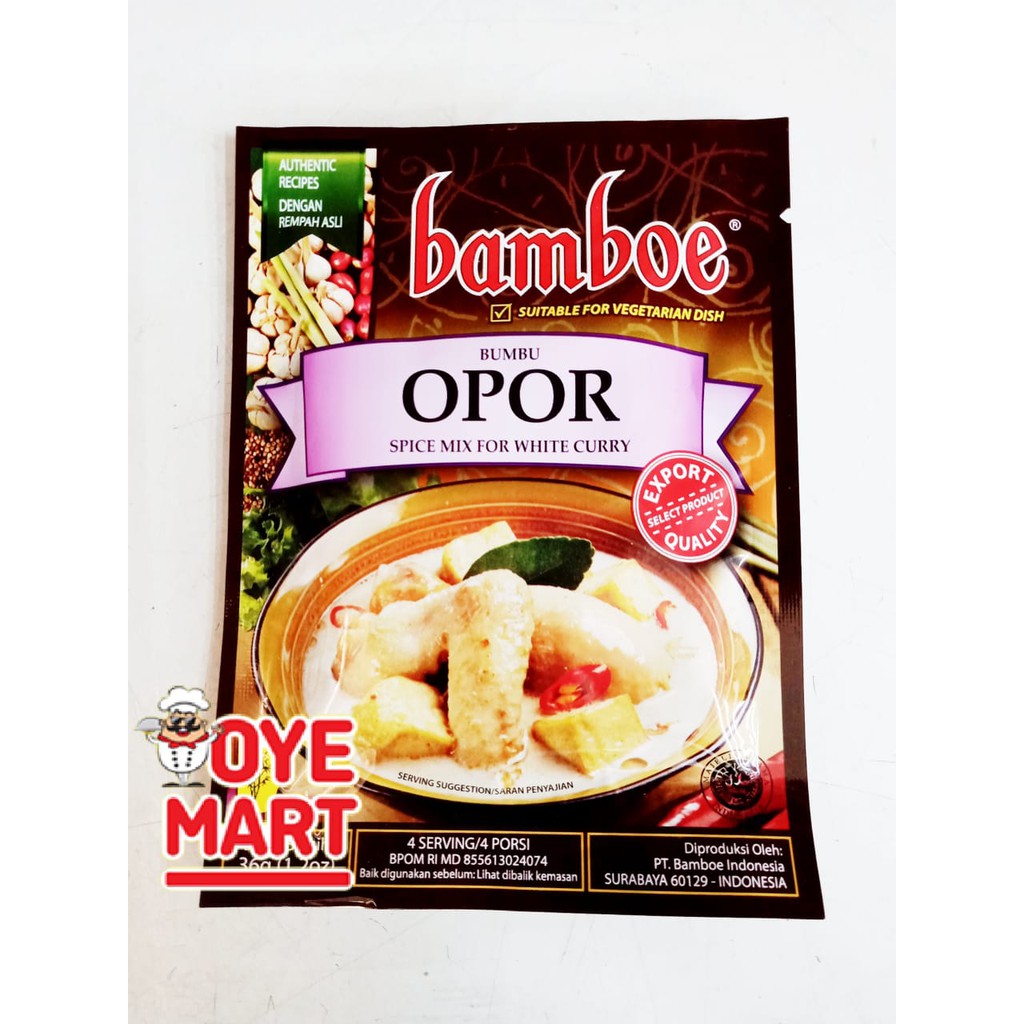 

BAMBOE BUMBU OPOR AYAM INSTAN 36GR/BUMBU MASAK INSTAN