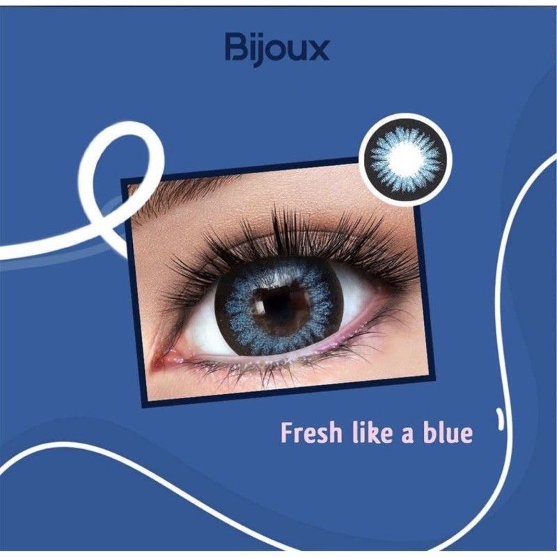 promo soflen baru BIJOUX 15mm gelflek black brown grey blue big eyes normal minus