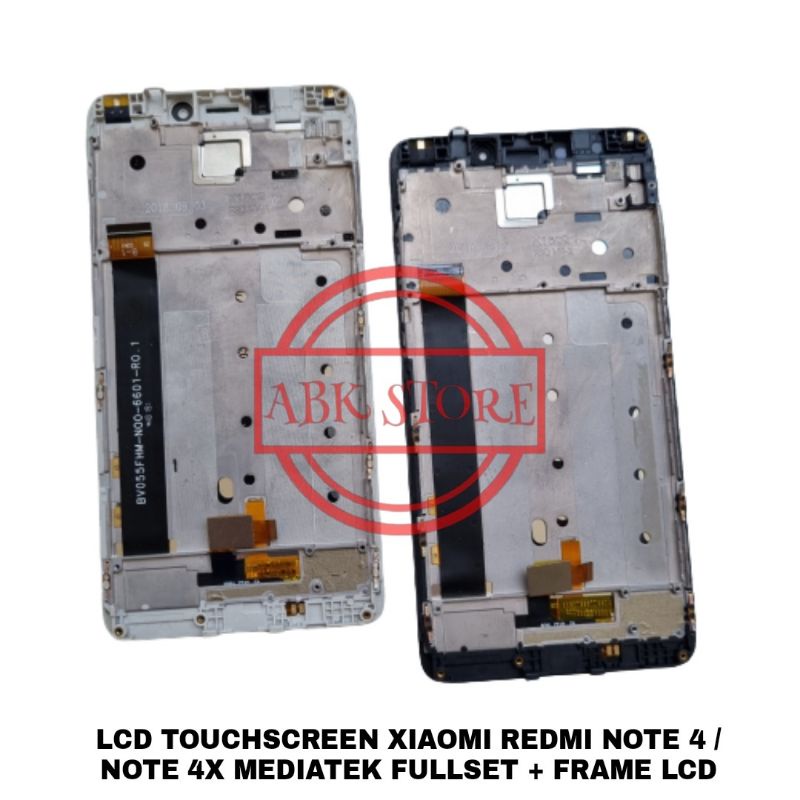 LCD TOUCHSCREEN XIAOMI REDMI NOTE 4 / NOTE 4X MEDIATEK + FRAME LCD FULLSET