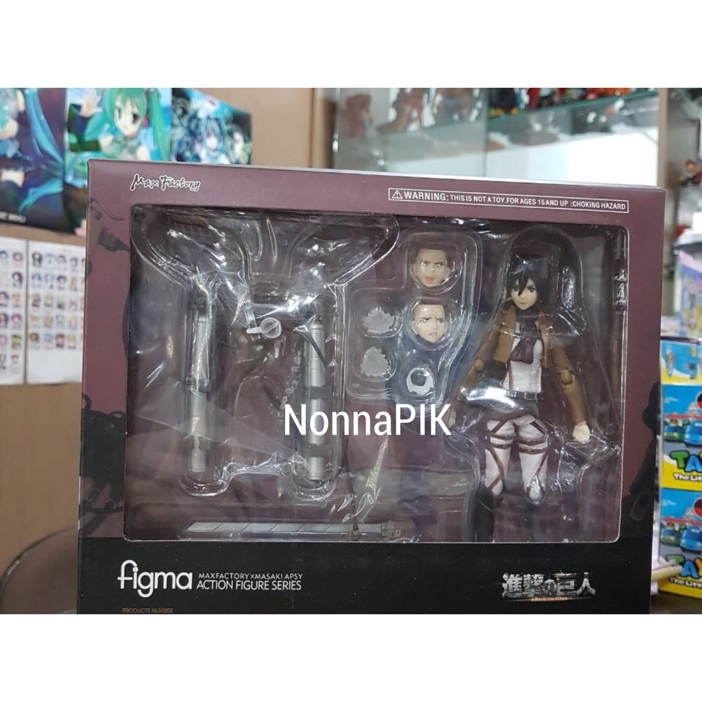 Nendo atau Figma 207 213 203 Attack on Titan EREN &amp; LEVI &amp; MIKASA