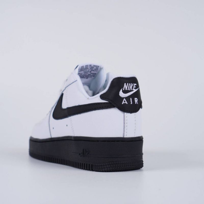 Nike Air Force 1 White Black Sole Black