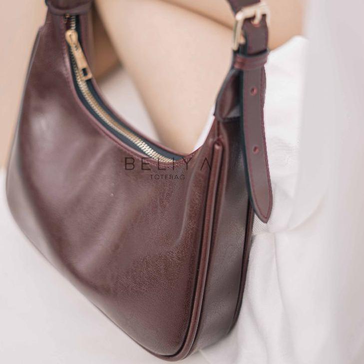 Terbaru.. Beliya Reni Shoulderbag Burgundy