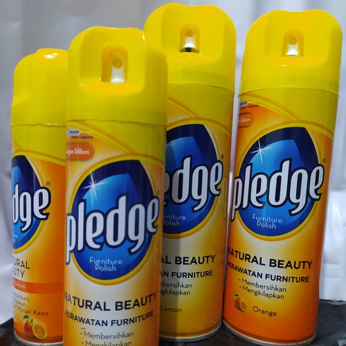 PLEDGE AEROSOL 350 GRAM PEMBERSIH FURNITURE PENGKILAP Pledge Spray Pengkilap Poles Body motor