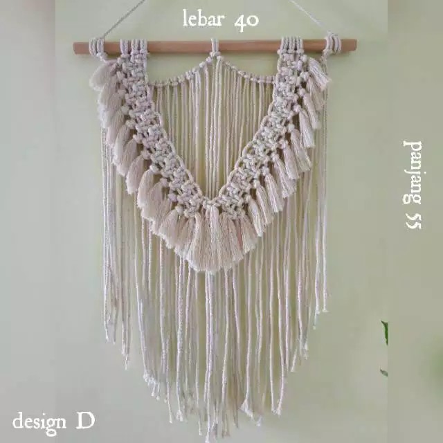 Macrame Hiasan Dinding Rajut