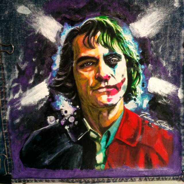Jaket lukis customs joker