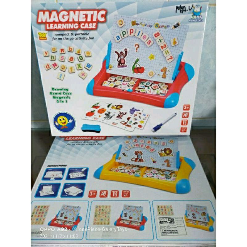 MAINAN EDUKASI MAGNETIC LEARNING CASE - PAPAN TULIS MAGNET