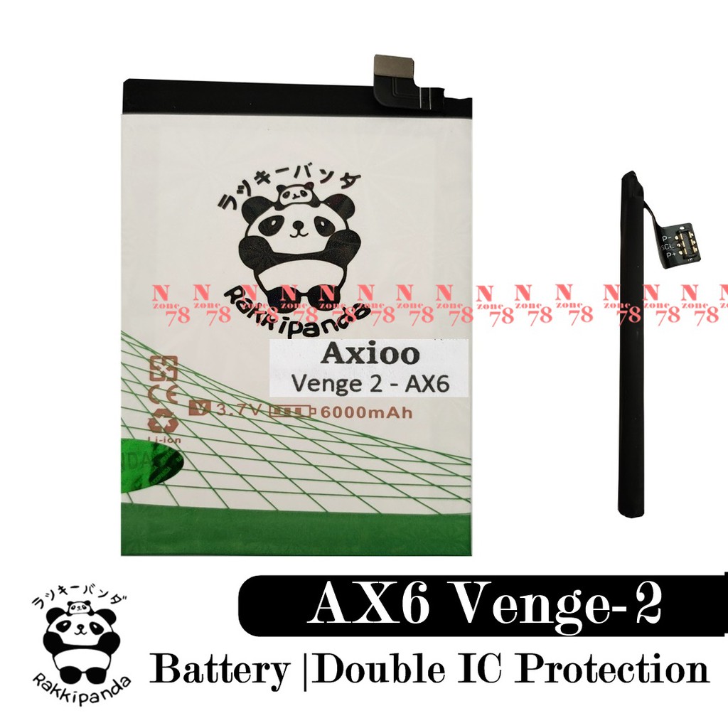 Baterai Axioo Venge 2 AX6 AX 6 Double IC Protection