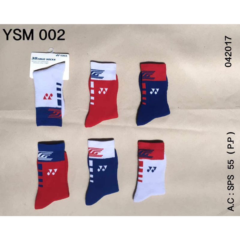 KAOS KAKI SPORT BADMINTON YONEX WARNA PUTIH ORIGINAL