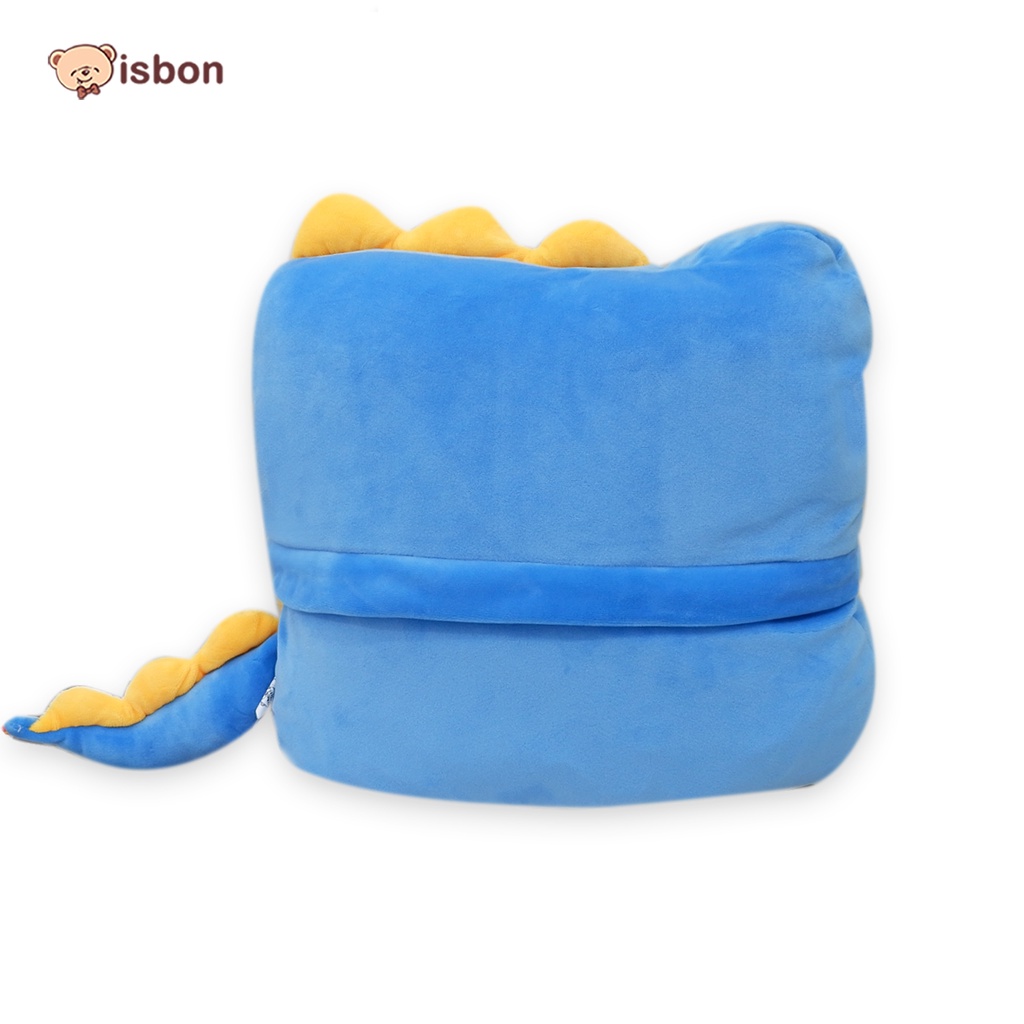 Balmut Bantal Selimut Motif Dino Lucu Warna Biru Choky Cocok Untuk Traveling Mudah dibawa Hangat dan Nyaman By ISTANA BONEKA