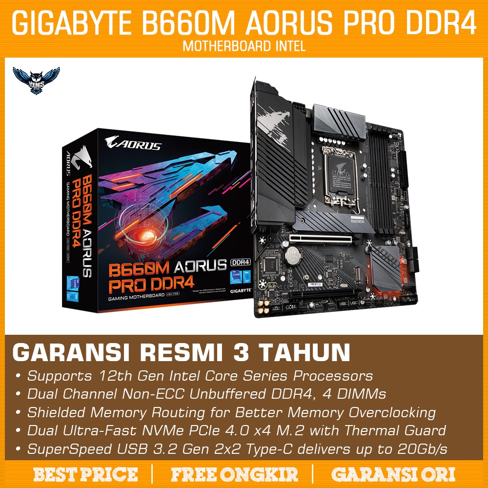 GIGABYTE B660M AORUS PRO DDR4 - Motherboard Intel B660 Gen 12 LGA1700