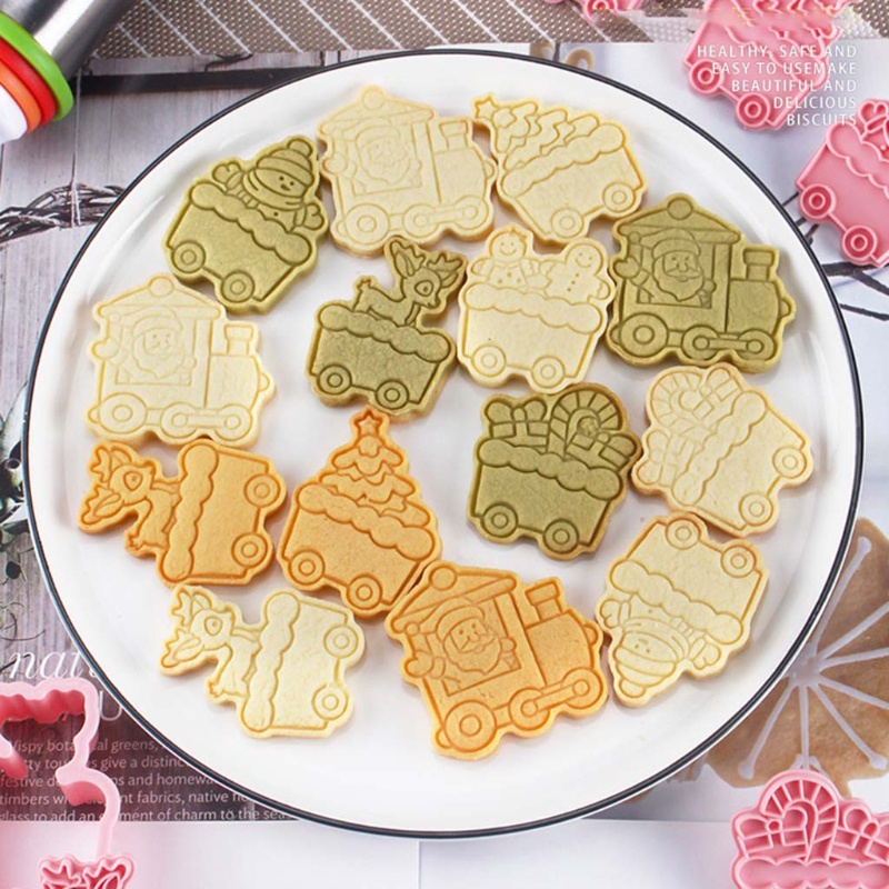 Zzz Cetakan Kue / Cookies Bentuk Kartun Hewan / Pohon Natal 3D