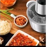 chopper Blender Daging Serbaguna Meat Grinder Stainless steel 2L Pengiling Daging Elektrik