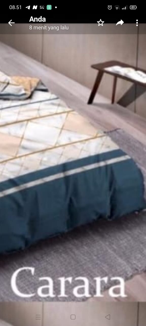 Bedcover Premium Tinggi 30 Cm Vallery Quincy Uk. King & Uk. Queen Motif Edisi Merah Dan Coklat