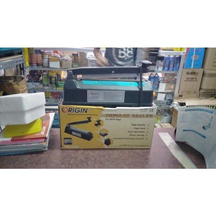 Sealer Alat Press Plastik 20Cm Bodi Besi Mesin Impulse Sealer 20 Body Metal