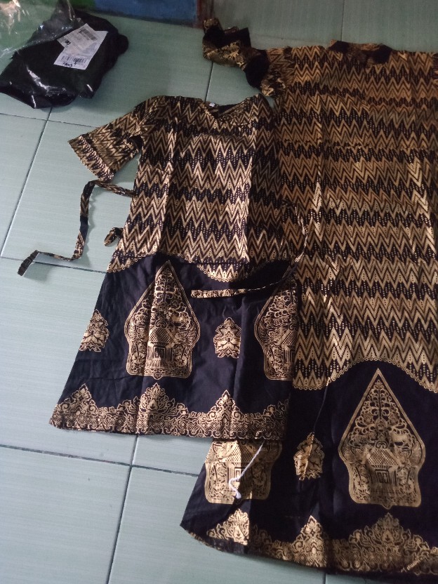 Bisa Pisah Batik Couple Keluarga Sania Ruffle Ori Ndoro Jowi Termurah Wayang Prodo