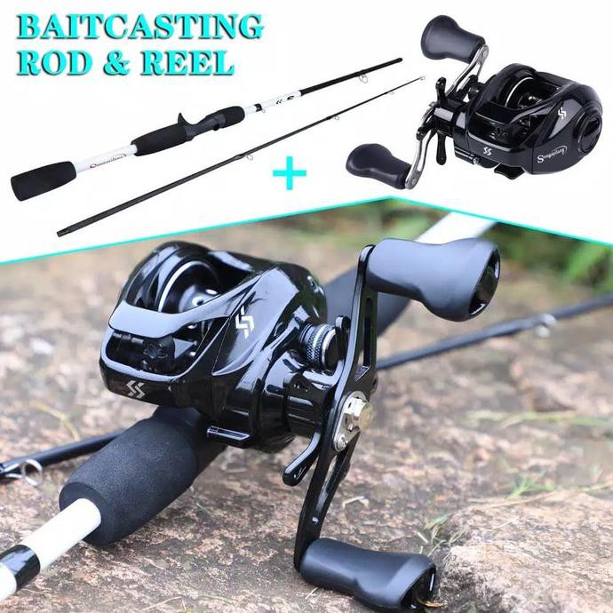 TERMURAH Set Joran dan reel Bait Casting 13 Ball Bearing Sougayilang