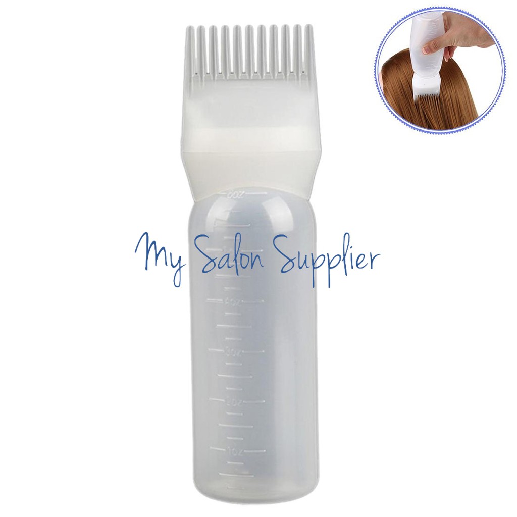 Botol Cat Rambut Aplikator Sisir cocok untuk di Rumah / Salon / Barber