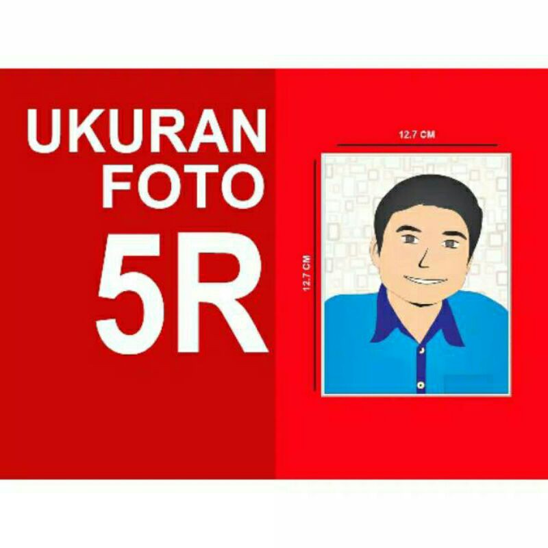 cetak foto 5R (polaroid /full) paket 4 foto