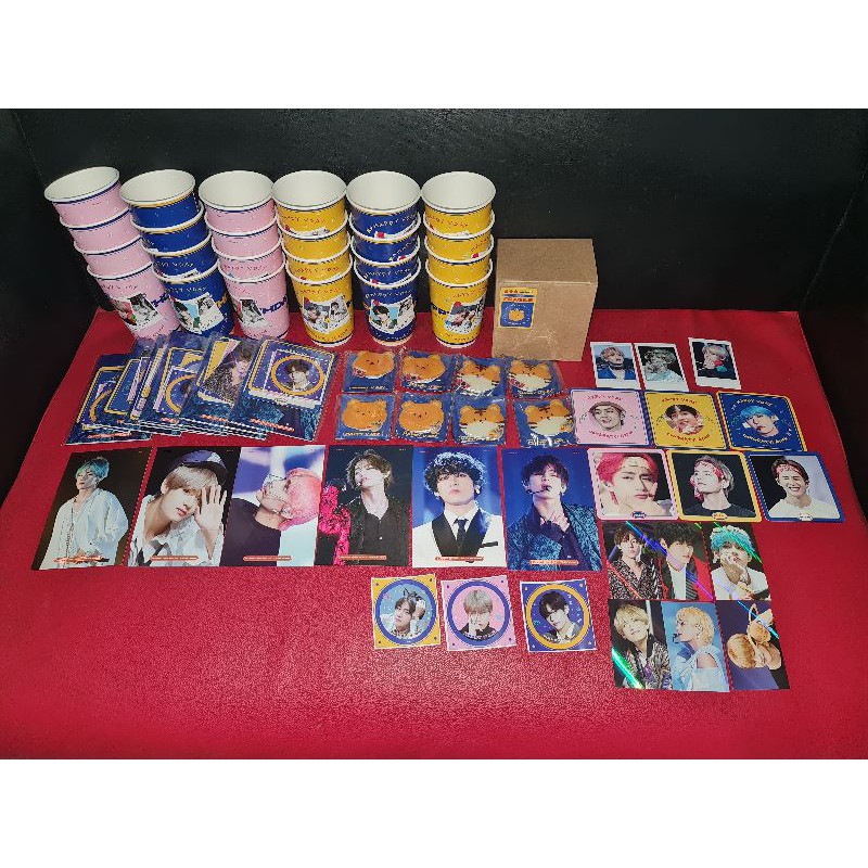 [READY STOCK PLEASE BACA DESKRIPSI DULU] VIRTHDAY TAEHYUNG BTS V CUP BY NUNA V DAN CEREAL CUP