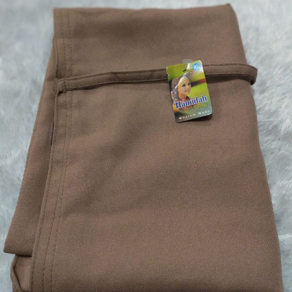 KERUDUNG BERGO MARYAM JUMBO XL MOSCREPE HIJAB BERGO MARYAM JUMBO MOSCREPE-MOCCA
