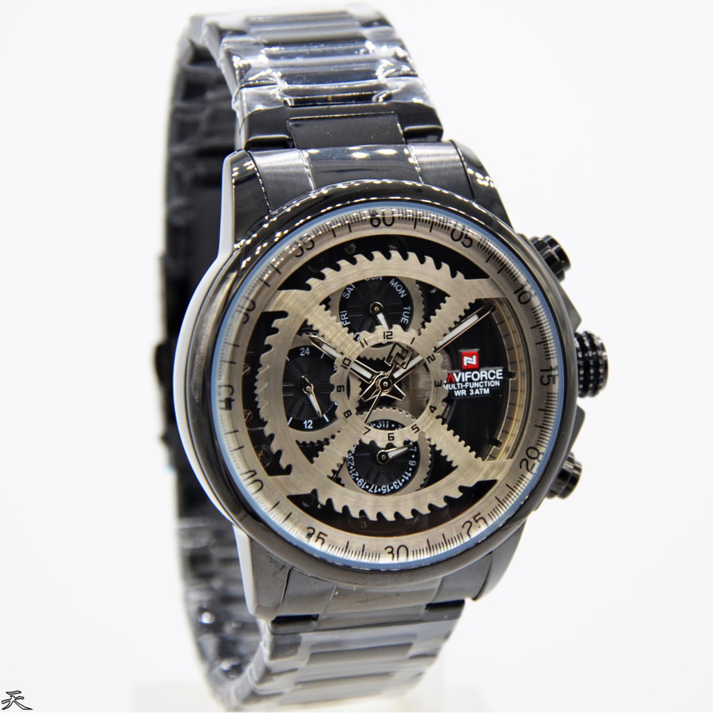 Naviforce Multifungsi Stainless - Jam Tangan Pria - 9150 - Original