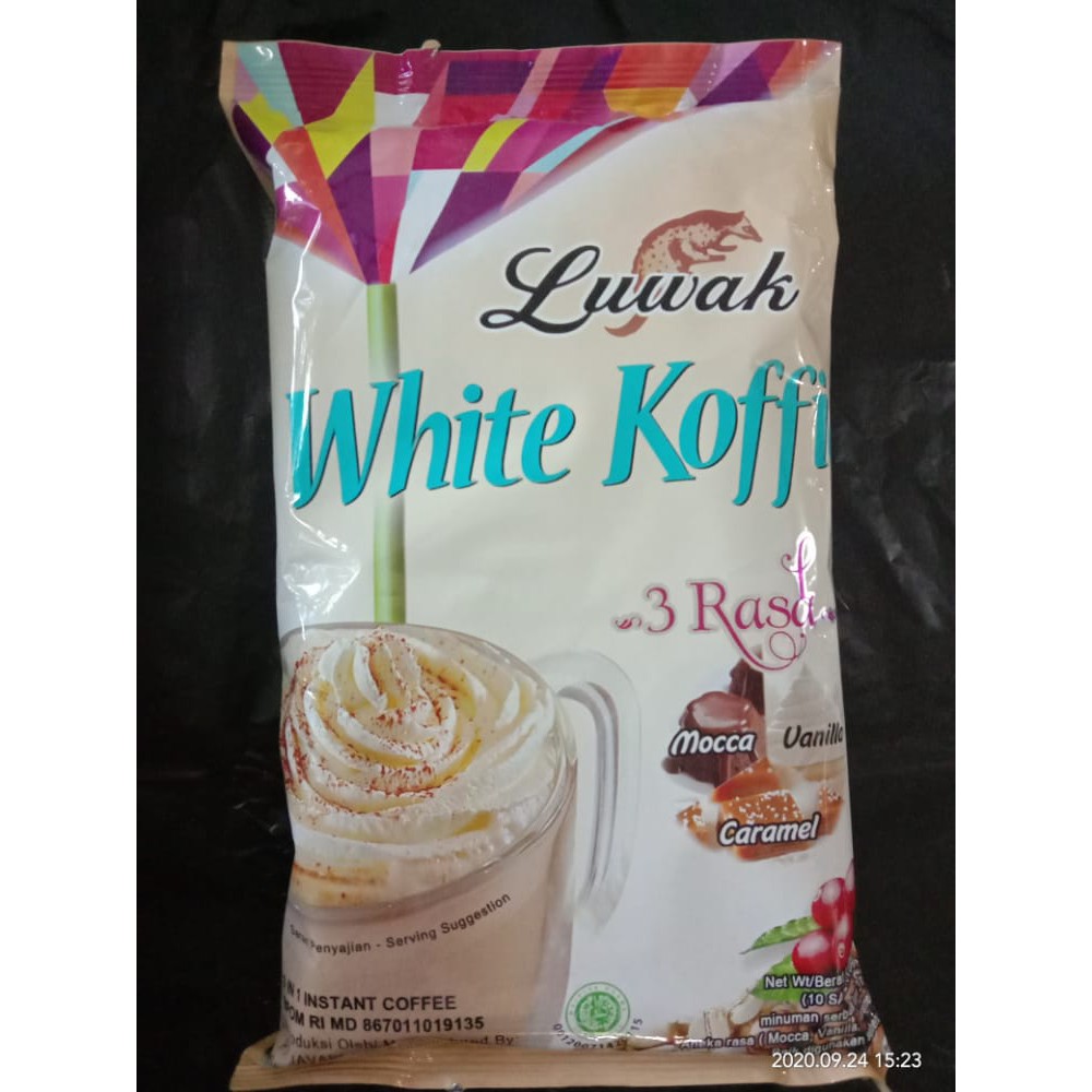 

Kopi Bubuk LUWAK WHITE COFFE 3 Rasa Isi 10pcs