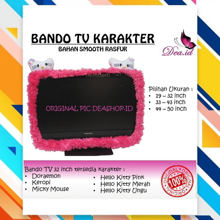 [DEASTORE] [Home Sweet Home] SARUNG BANDO TV RASFUR UKURAN 14 - 32 INCH KARAKTER