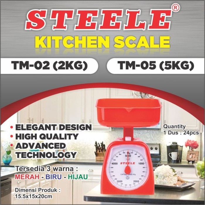 Timbangan Dapur Manual  2Kg  3kg 5kg  , Analog Kue TM-02 dan TM-05