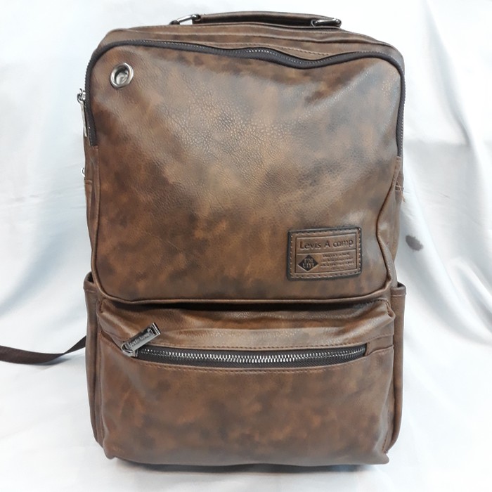 Unik BACKPACK KULIT PRIA WANITA TAS KANTOR  TAS RANSEL LEVIS IMPORT Limited