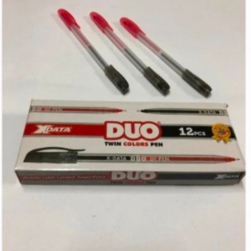 

Pulpen Duo X-Data Hitam Merah / Ballpoint / Pulpen Gel Hitam / Alat Tulis / Bulpen Hitam