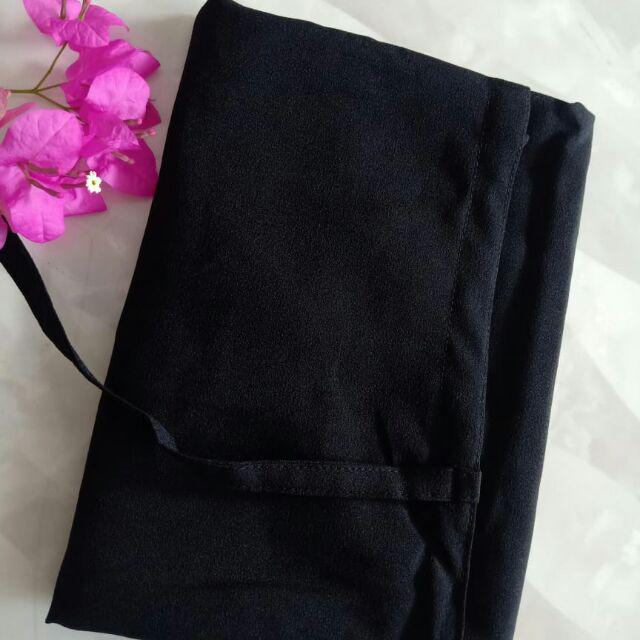 KERUDUNG MARYAM/HIJAB MARYAM/BERGO MARYAM-HITAM