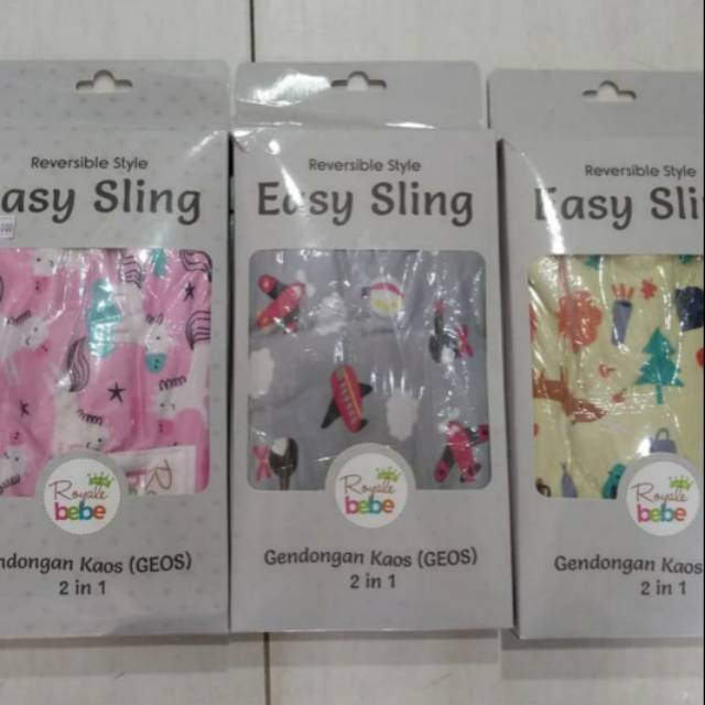 Gendongan Kaos Geos 2 in 1 Royal Bebe