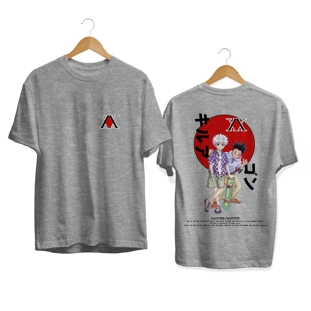 NEW T-SHIRT KILLUA GON HUNTER ZOLDYCK ANIME MANGA JAPANES CULTURE