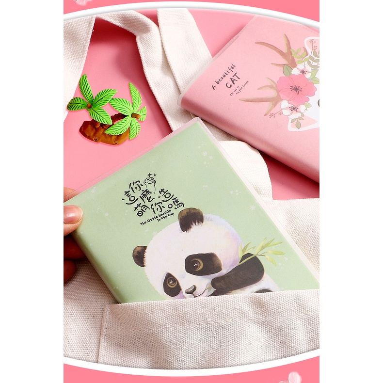 Buku Genggam Mini Book, Buku kecil anak anak motif lucu A6 - (A6 Min) tulis gambar catatan notes agenda mini Notepad notebook model Cewek Perempuan Astronot Cat Kucing