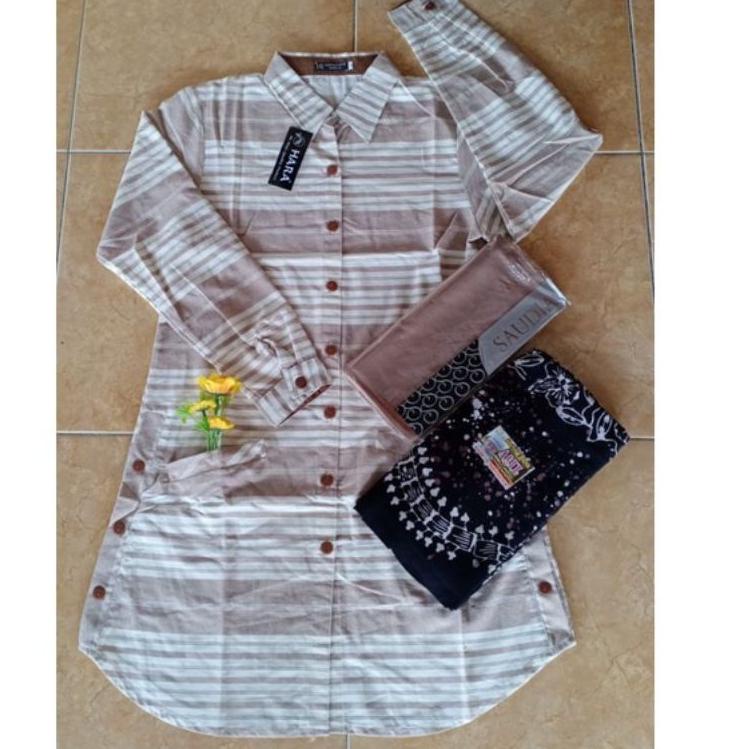 kodeP5b5A-- Setelan tunik hara// setelan tunik sarung aqil gloyor// setelan tunik salur