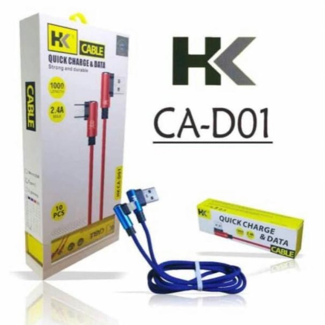Jual Kabel Data Hk Ca-D01 Micro Iphone Lightning Fast Charger 2.4A Max High  Quality Hk D01 Indonesia|Shopee Indonesia