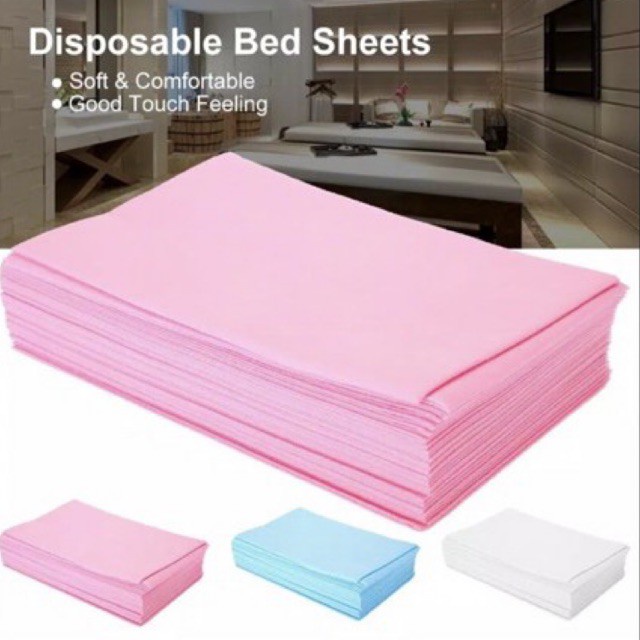 BED SHEET RANJANG / SPREI DISPOSABLE 1X PAKAI SULAM ALIS ATAU EYELASH EXTENSION ALAS RANJANG DISPOSABLE