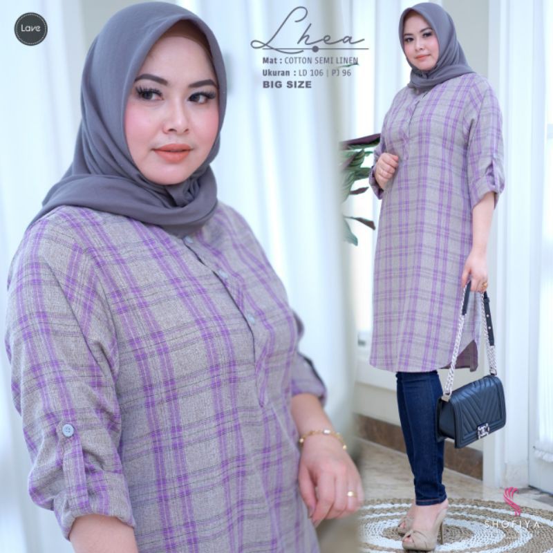 LHEA TUNIK BY SHOFIYA ATASAN WANITA BIG SIZE