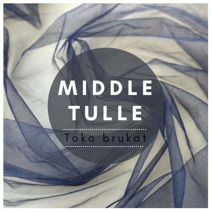 Kain Tile / Tulle / Kain Mesh - Kain Tile Hitam (Per 0,5 m)