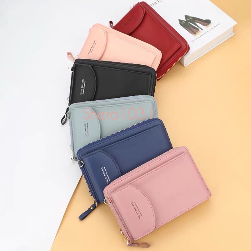 Dompet hp wanita / dompet hp id card phone wallet multifungsi tali selempang wanita universal