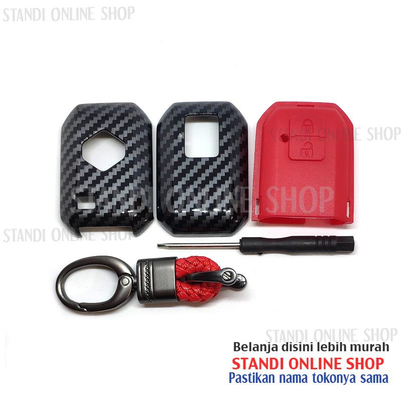 Cover Smartkey Sarung Kunci Motif Carbon Suzuki All New Ertiga XL7