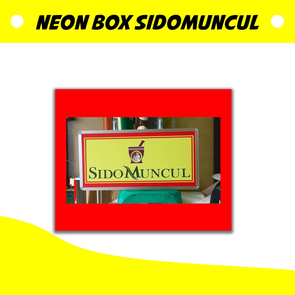 Neon Box Sidomuncul 30x60 Termurah seluruh indonesia