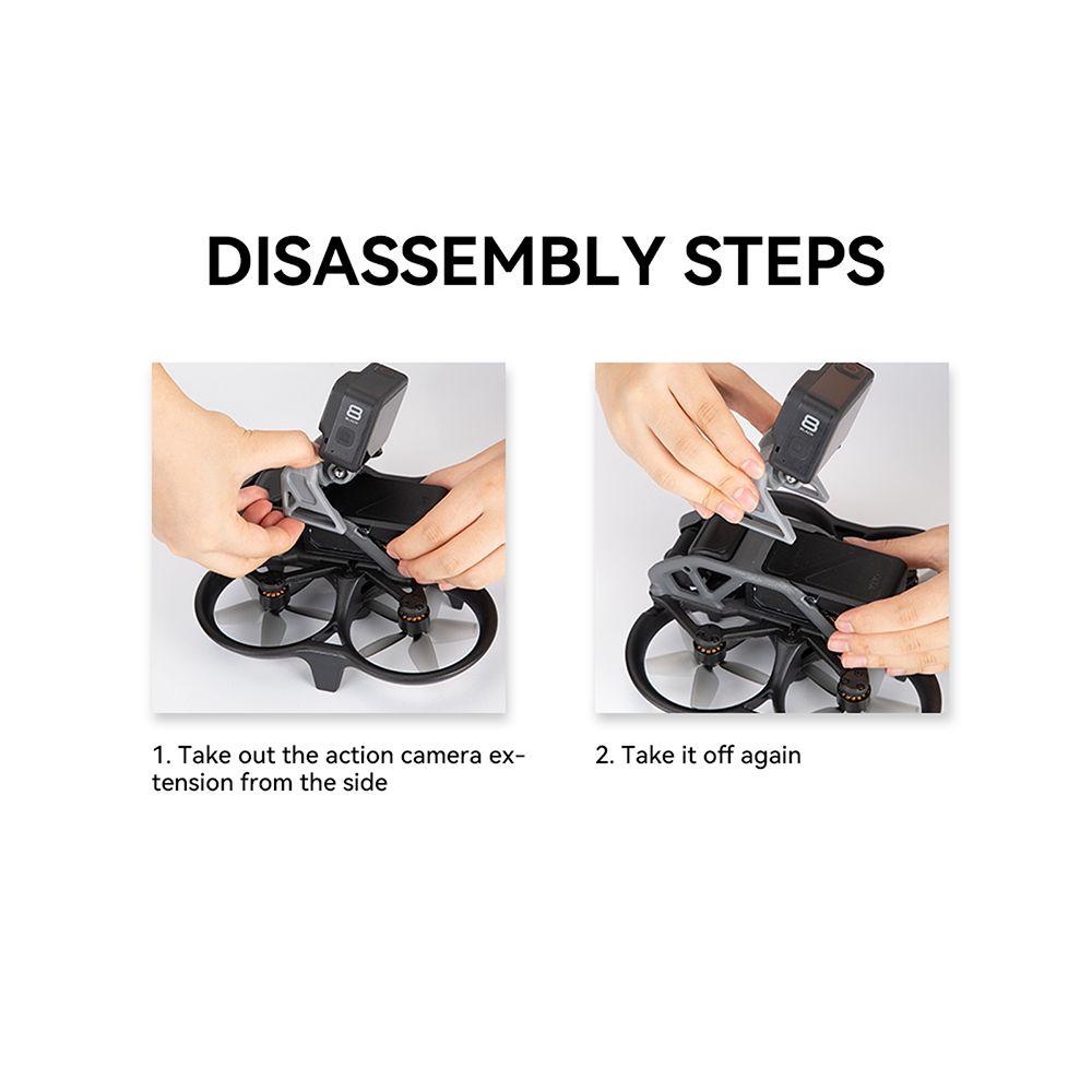 Preva Top Expansion Adapter Action Camera Untuk GoPro/Insta360 Dudukan Sekrup Ulir 1per4