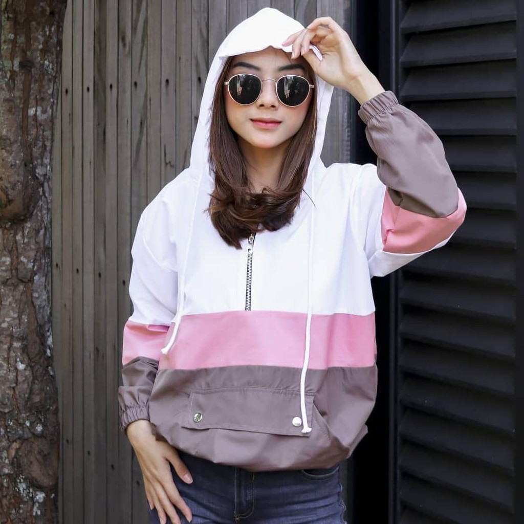 Brio Jaket Comby - Jaket Parasut Wanita